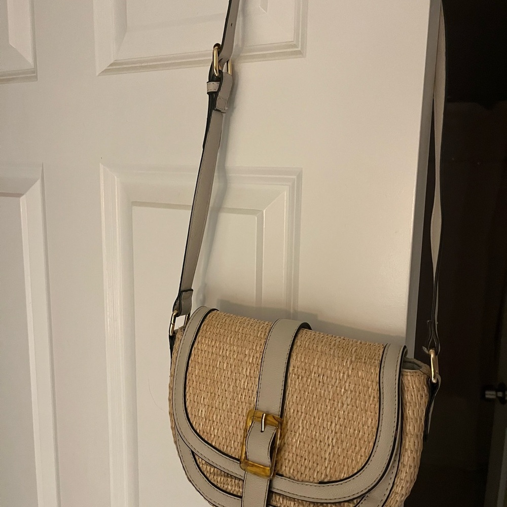 Stylish Cream Crossbody Bag